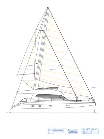 HK40' - Power Sailing Catamaran - Click to zoom