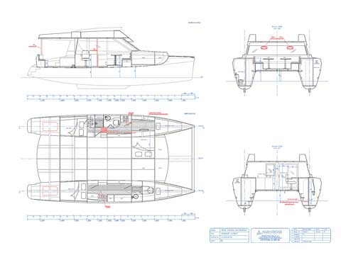 HK40' - Power Sailing Catamaran - Click to zoom