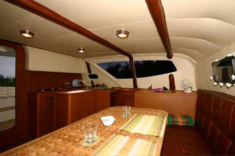 Sailing Catamaran RB 34' - Upholstery Interior Version - Click me to open the gallery