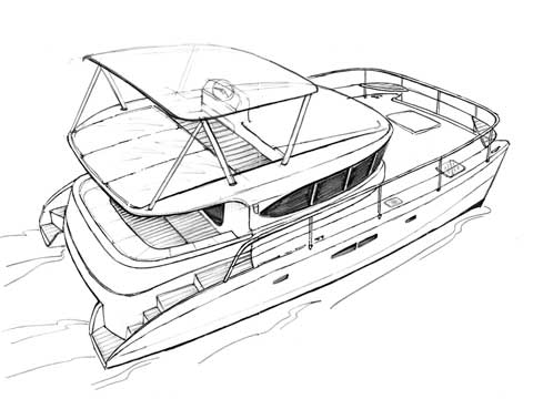 Power catamaran RB 38-40' - Click me to open the gallery