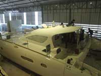 Construction in progress of the P1500 Catamaran