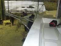 Construction in progress of the P1500 Catamaran