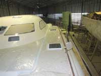 Construction in progress of the P1500 Catamaran