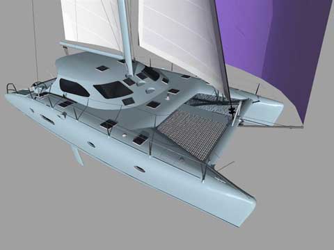 Sailing Catamaran Wasabi P1500 - Click to zoom.
