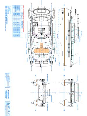 RB 55' Power Sailing Catamaran.
