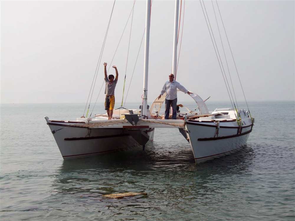 Sailing Catamaran TIKI 38' - Click to zoom.