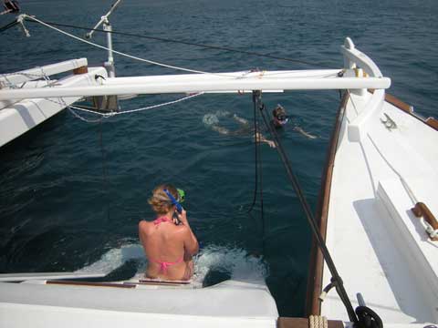 Sailing Catamaran TIKI 38' - Click to zoom.