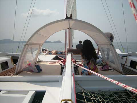 Sailing Catamaran TIKI 38' - Click to zoom.