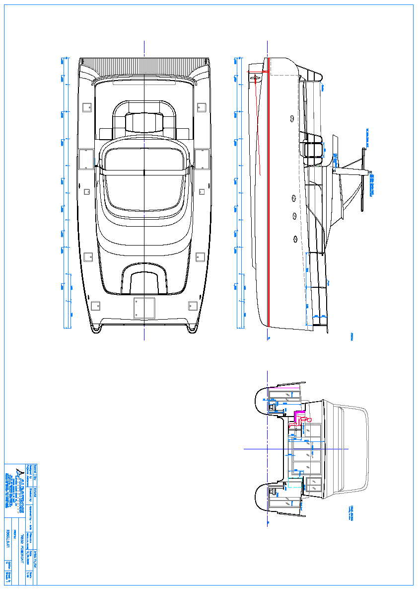 Power catamaran RB 50' projects