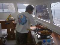 Sailing catamaran Rb 42 kitchen