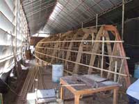 Building the boat skeleton