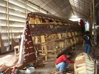 A phase of the planking building