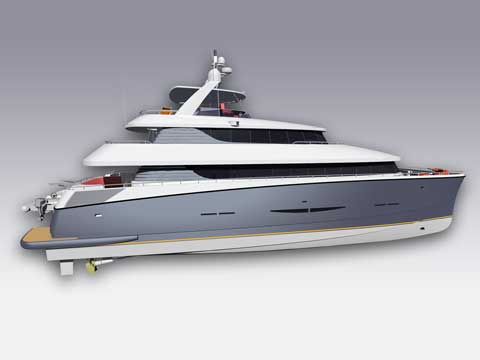 MegaByte 75'  Catamaran Motor Yacht - Click to zoom.