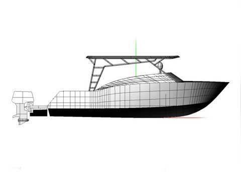 Another view of the boat project