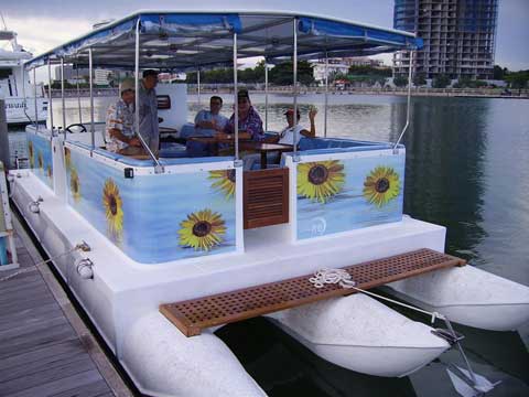 Fiberglass Pontoon - Click me to open the gallery