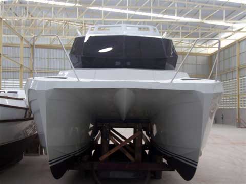 Warrior 30' power catamaran - Construction phases.