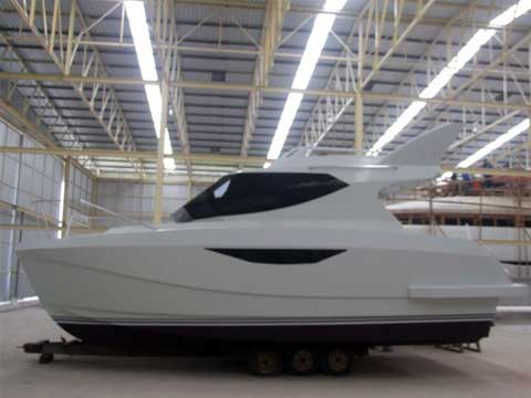 Warrior 30' power catamaran - Construction phases.