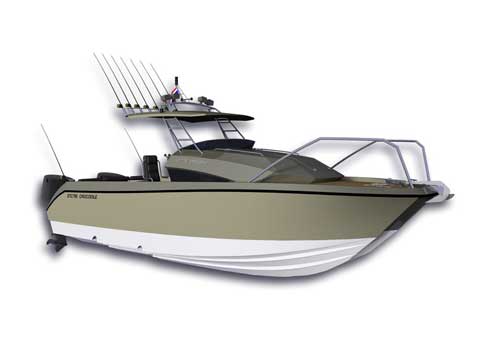 Power Catamaran RBS 26' - Rendering.