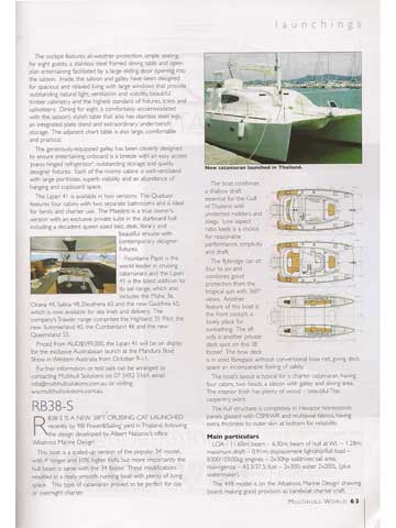 Multihull World - September/October 2009 - Click to zoom.