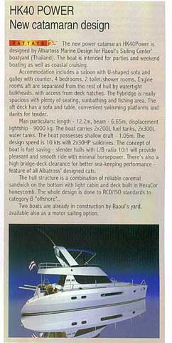 "Sea Yachting Magazine" - September/October 2009 - Click to zoom.