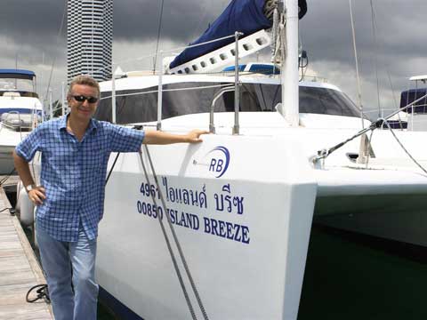 Raoul Bianchetti with the Catamaran RB 42'