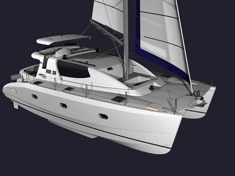 Saling catamaran RB 38' - Click me to open the gallery