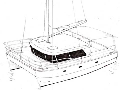 Sailing Fiberglass Catamaran Design