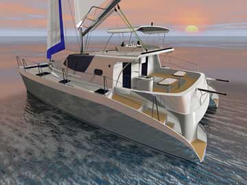 Our new sailing and power catamaran RB 34'