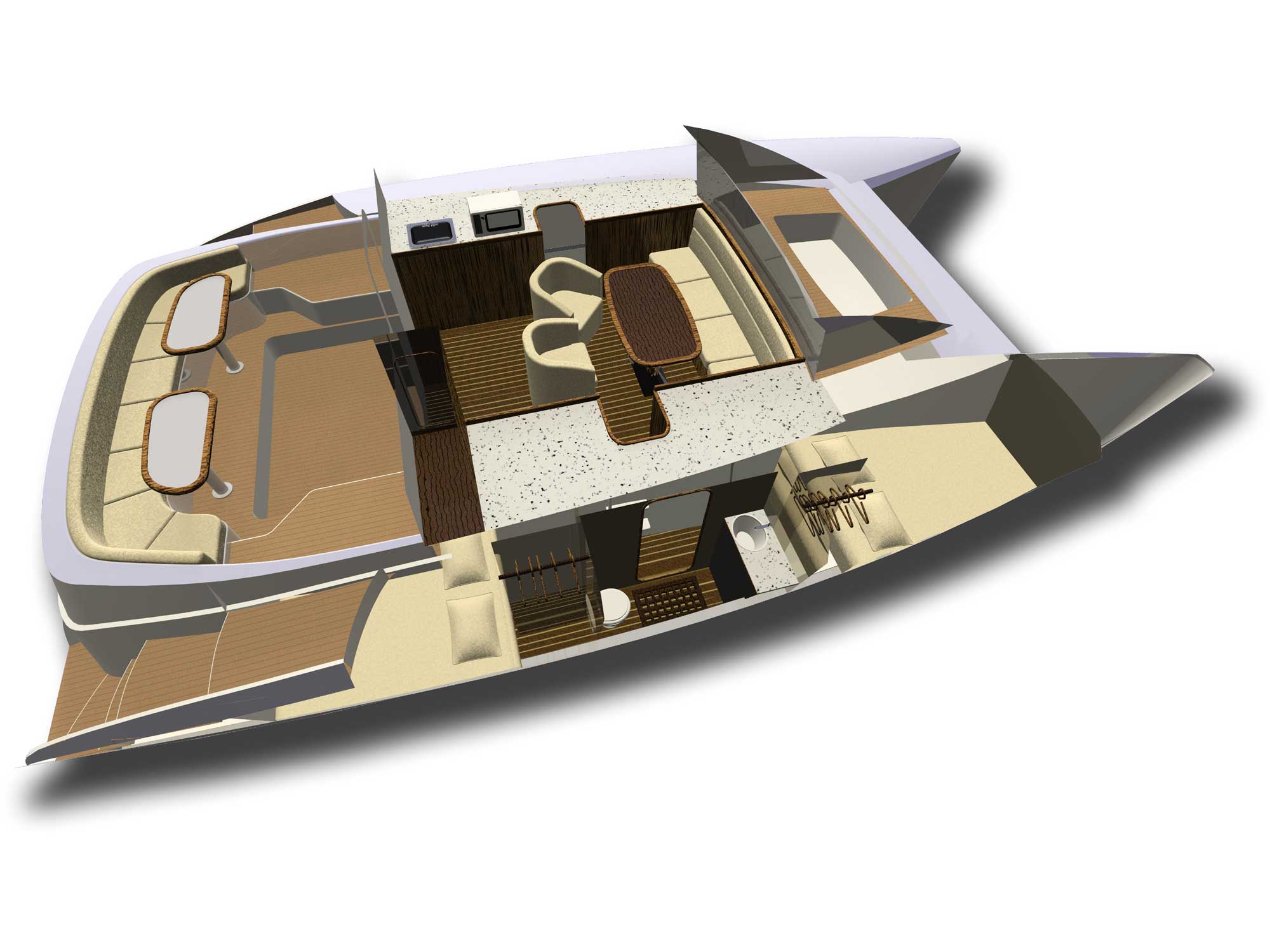 Small Catamaran Boat Plans