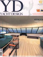 The cover of "Yacht Design" the prestigious international magazine